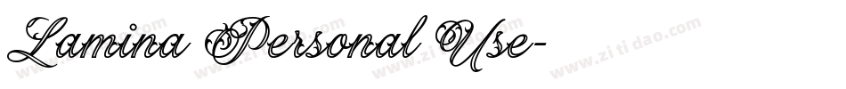 Lamina Personal Use字体转换